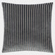 Savoy Stripe Velvet - Charcoal Cushion 50x50cm