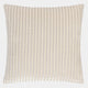 Savoy Stripe Velvet - Oyster Cushion 50x50cm