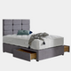 Comfort Deluxe 1000 - Divan Bed & Mattress With 24" Strutted Headboard