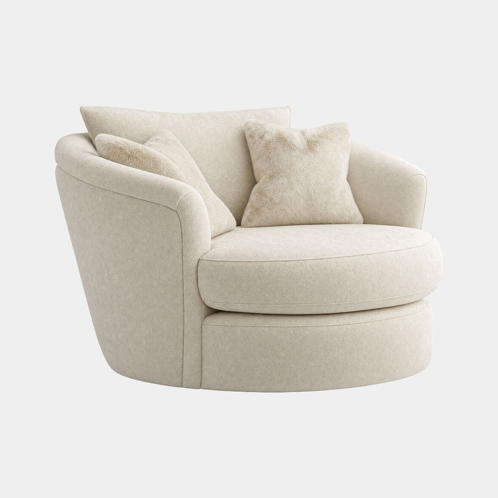 Milo - Swivel Chair, Fabric