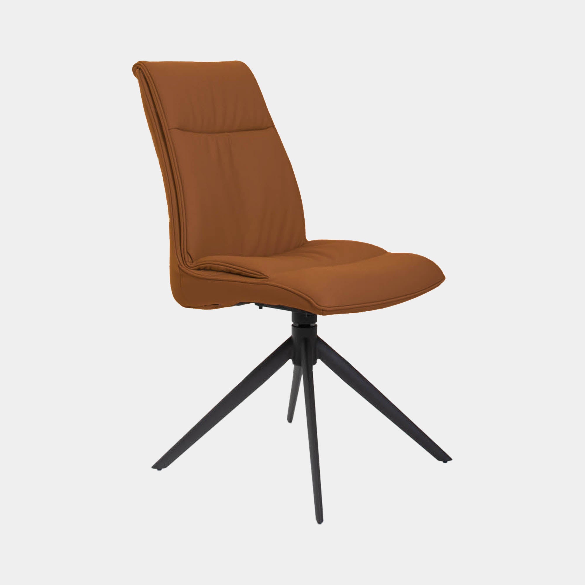 Tannery - Swivel Dining Chair, Tan Leather