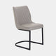 Krieger - Cantilever Dining Chair, Faux Leather Taupe