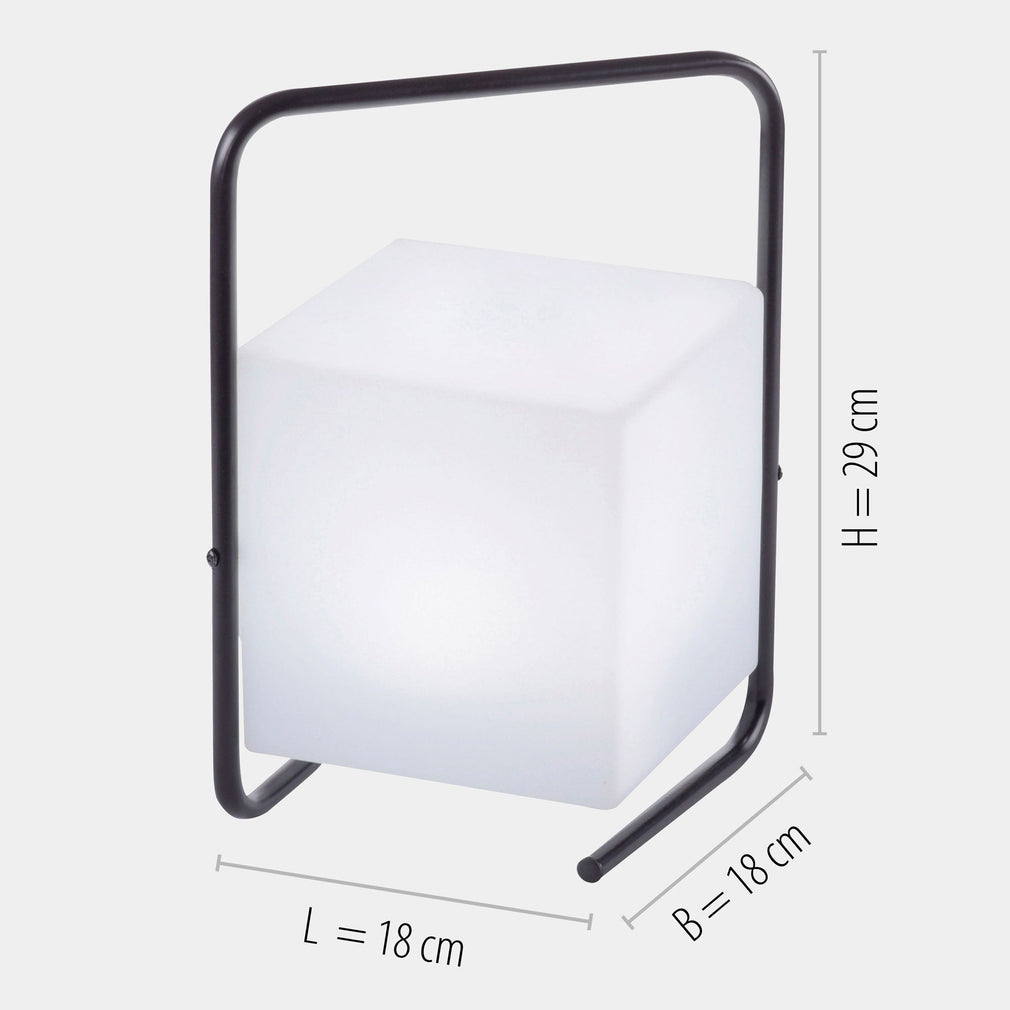 Moxton Black & White - Outdoor Lantern Lamp