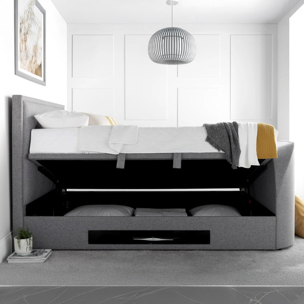 Heidi - TV Bed, Ottoman Bed Frame