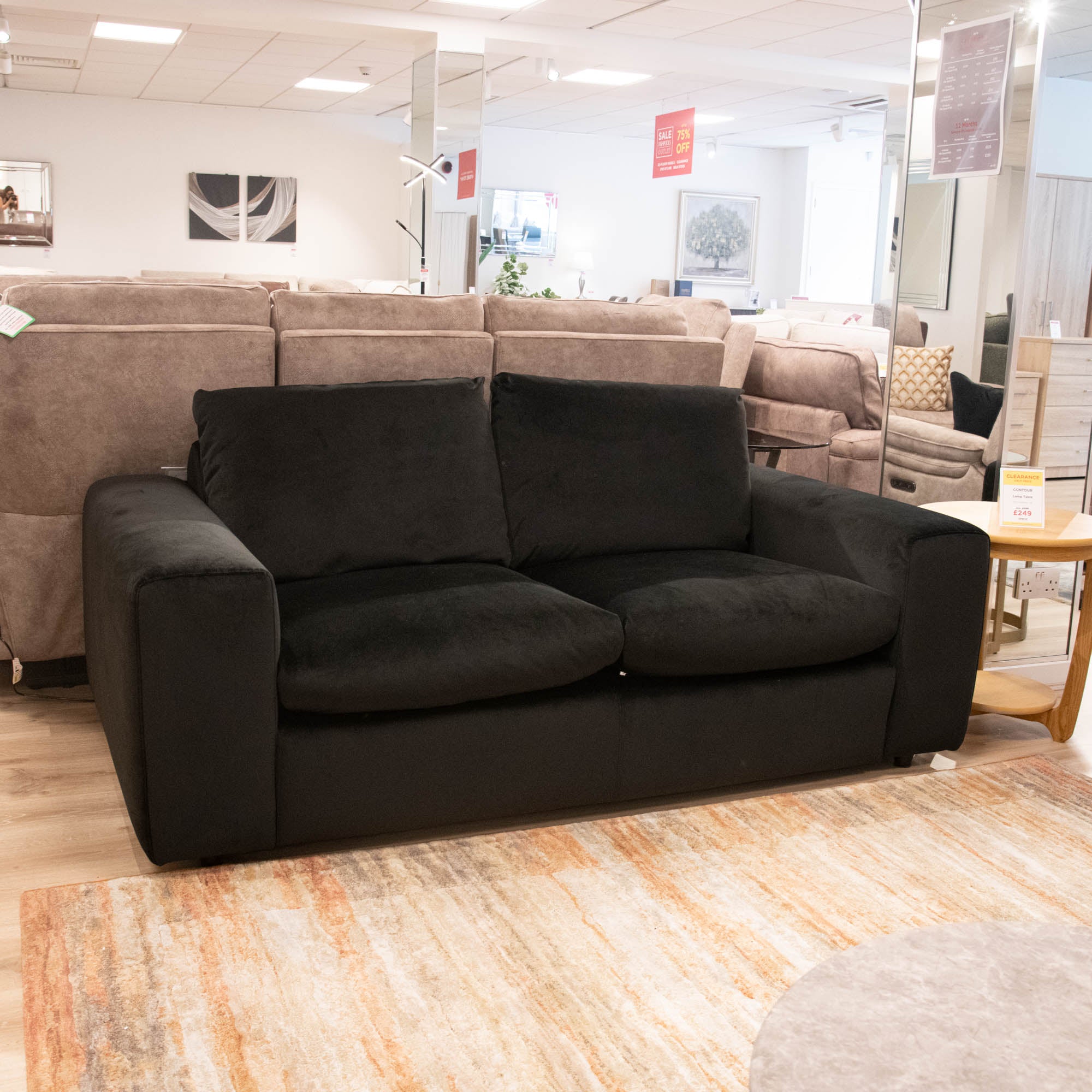 Waldorf - 2 Seat Sofa, Fabric - Item As Pictured
