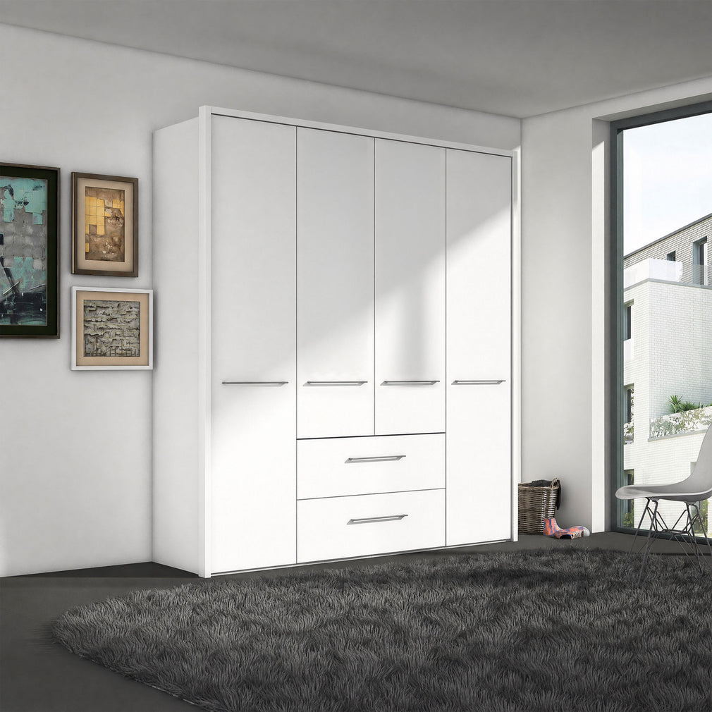 Fitzroy - 4 Door 2 Drawer Combi Wardrobe