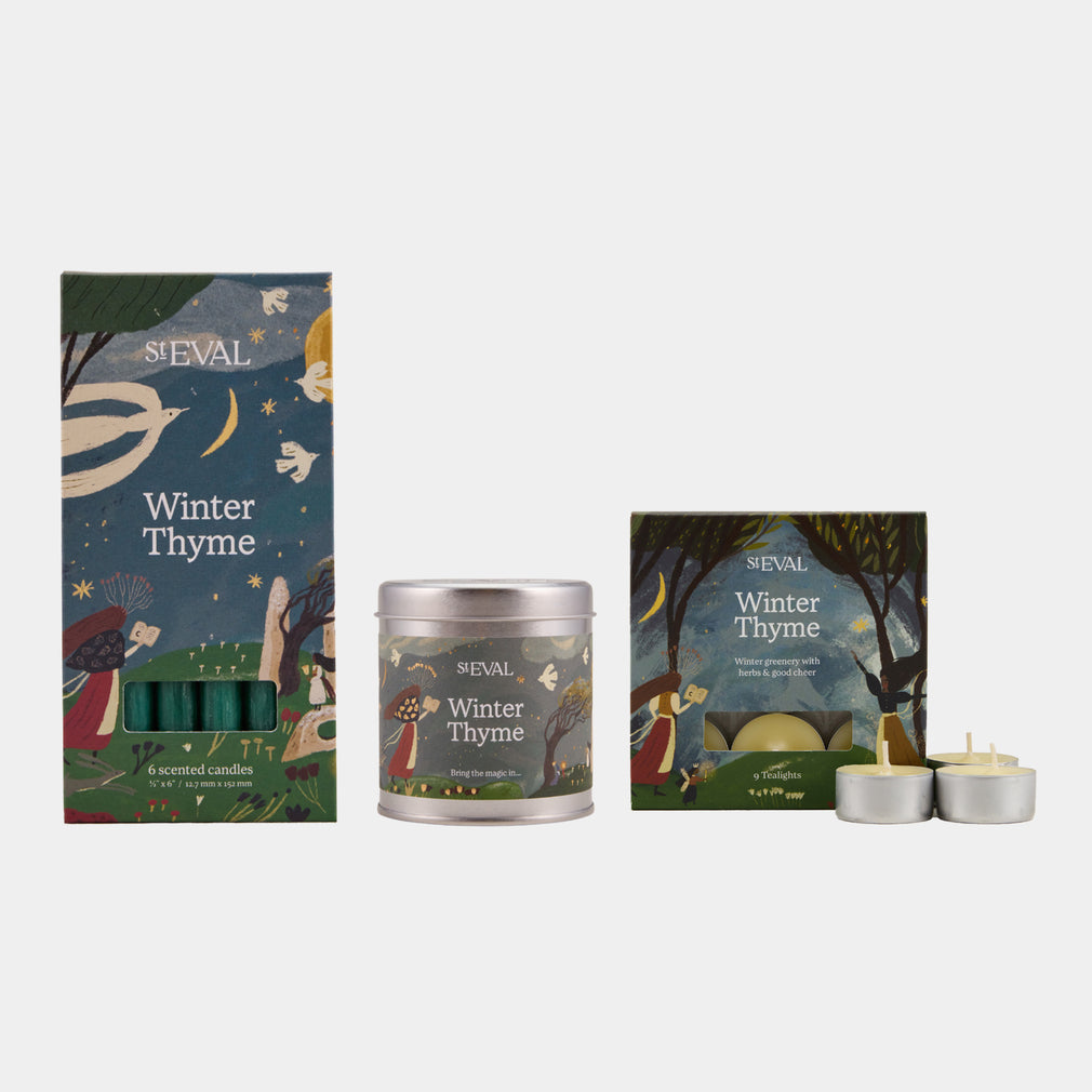 St Eval Winter Thyme - Festive Candle Set