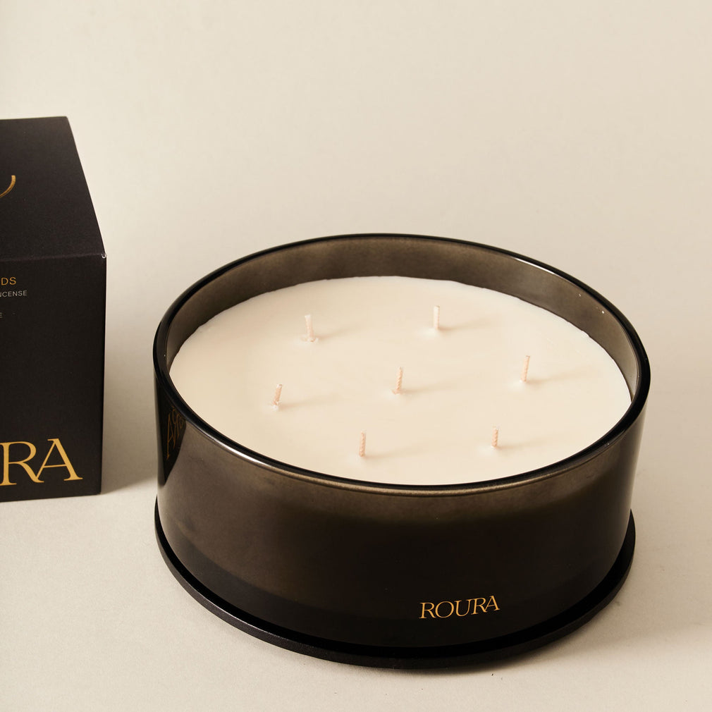 Roura Ancient Woods - Cedar Wood, Musk & Incense 7 Wick Scented Candle 960g