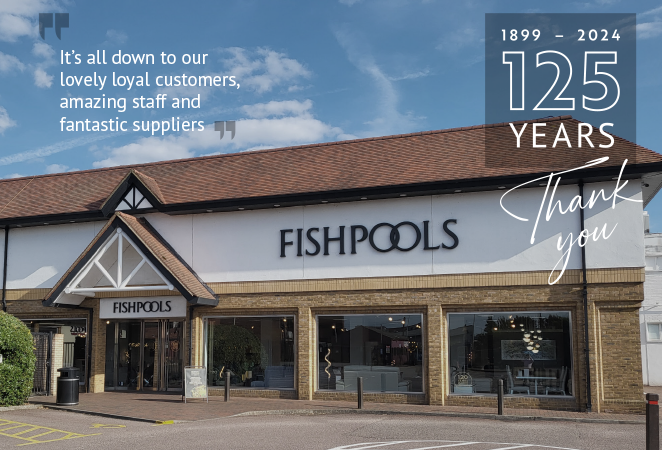 Ernest Fishpool opened the first Fishpools showroom in 1899 with just £85 to his name. In 2024, we are still in the same building where it all started and are proud to be celebrating 125 years in the business this spring. 
Based in Hertfordshire, Fishpools is the south east's largest quality furniture store, with an established heritage dating back to 1899. With year’s worth of expertise and knowledge behind us, we are proud of our reputation for serving great products, incredible value and first-class service across Hertfordshire, London and Essex.
