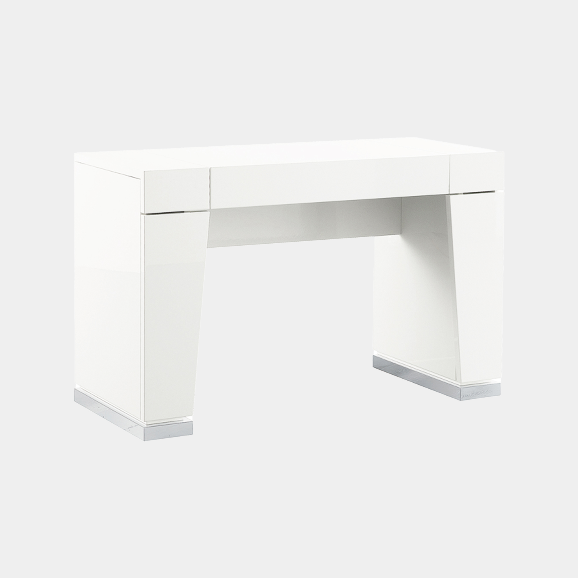 Selina Vanity Unit In White High, Contemporary White Vanity Table