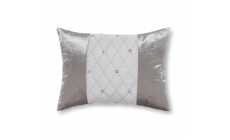 Catherine Lansfield Sequin Cluster Silver Bolster Cushion