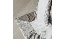 Catherine Lansfield Lattice Cut Velvet Natural Bedspread