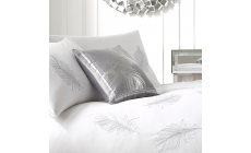 By Caprice Eva Embroidered Silver Small Cushion