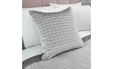 Catherine Lansfield Pinsonic Silver Cushion Small