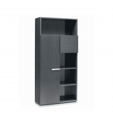 Antibes - Library Bookcase In Koto Gray High Gloss