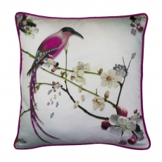 Ted Baker Flight Of The Orient Purple Cushion Small