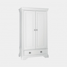Lace - Combi Wardrobe In White Painted Finish