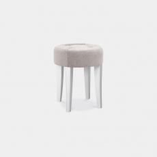 Lace - Stool In White Painted Finish