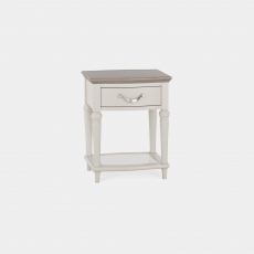 Chateau - Lamp Table In Grey Washed Oak & Soft Grey