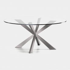 Cattelan Italia Spyder - Round Dining Table In Clear Glass