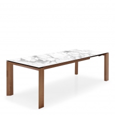 CS4058-LV Ext Dining Table With White Marble Ceramic Top - Calligaris Omnia