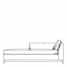 Rothko - LHF Lounger Unit In Fabric