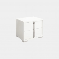 Selina - 2 Drawer Right Night Stand In White High Gloss