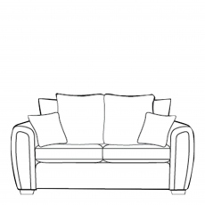 3 Seat Pillow Back Sofa In Fabric - Seville