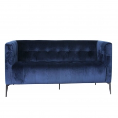 Cosenza Metal - 2 Seat Sofa In Fabric Or Leather