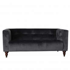 Cosenza Wooden - 3 Seat Sofa In Fabric Or Leather