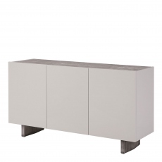 Barcelona - Sideboard Grey Gloss With Ceramic Inlayed Top