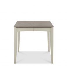 Bremen - 80cm Extending Dining Table In Grey Washed Oak With Soft Grey Finish