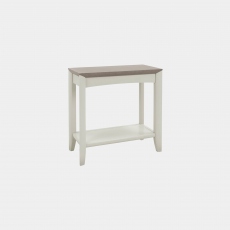 Side Table In Grey Washed Oak With Soft Grey Finish - Bremen
