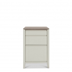 Filing Cabinet In Grey Washed Oak With Soft Grey Finish - Bremen