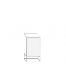 Coruna - 40cm 3 Drawer Bedside Cabinet 67cm High