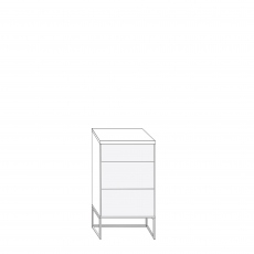 Coruna - 40cm 3 Drawer Bedside Cabinet 71cm High