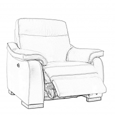 Caruso - Manual Recliner Chair In Fabric
