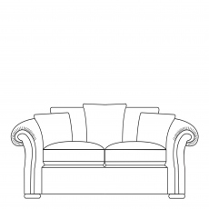 3 Seat Pillow Back Sofa In Fabric - Bellagio
