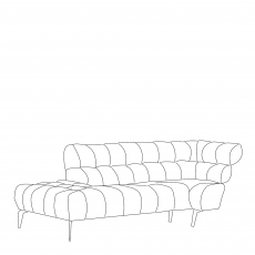 Vincenzo - LHF Chaise Unit In Fabric