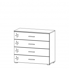 4 Drawer Wide Chest - Cosmo