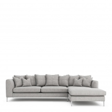 Colorado - Large RHF Chaise Pillow Back Sofa In Fabric