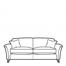 Grand Formal Back Sofa In Leather - Parker Knoll Devonshire