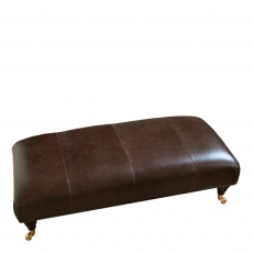 Footstool In Leather - Parker Knoll Devonshire