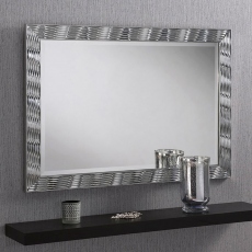 New Wave Mirror Silver