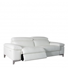 3 Seat Sofa With Power Recliners In Leather - Santoro