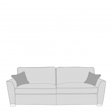 4 Seat Modular Standard Back Sofa In Fabric - Dallas