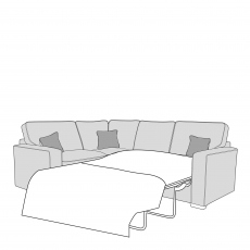 Dallas - LHF Arm Standard Back Sofabed Corner Group In Fabric