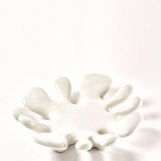 White - Splat Dish