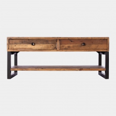 Delta - 2 Drawer Coffee Table In Reclaimed Timber