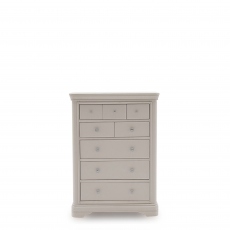8 Drawer Chest Taupe Painted Finish - Avignon